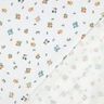 Musselin/ Doppel-Krinkel Gewebe Blümchen | Poppy Fabrics – elfenbein/pfirsichorange,  thumbnail number 4