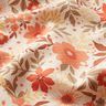 Dekostoff Halbpanama Blumenpracht – koralle/natur,  thumbnail number 2