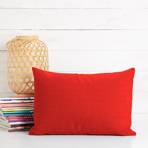 Breitcord vorgewaschen Uni – chili | Reststück 50cm