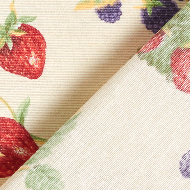 Beschichtete Baumwolle Beeren – creme,  image number 4