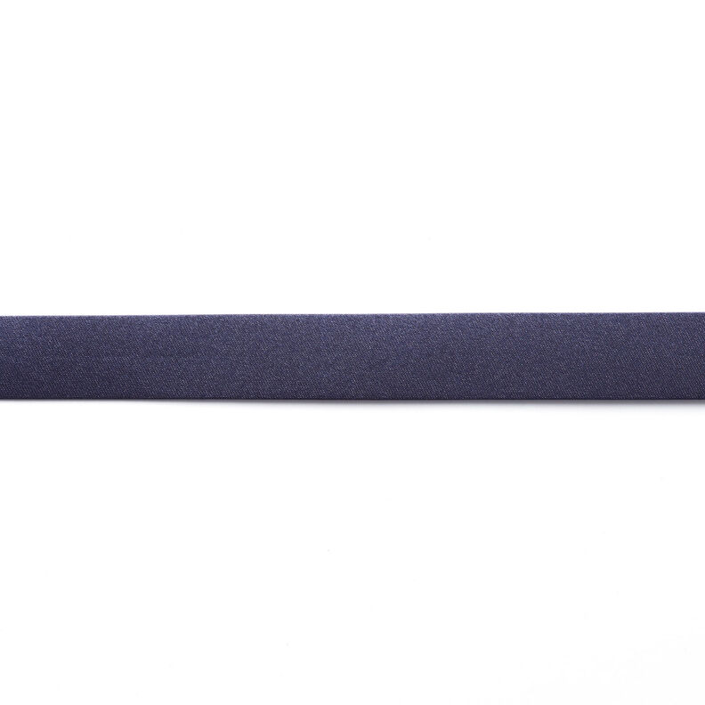 Schrägband Satin [20 mm] – marineblau,  image number 1