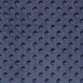 Kuschelfleece geprägte Punkte – marineblau, 