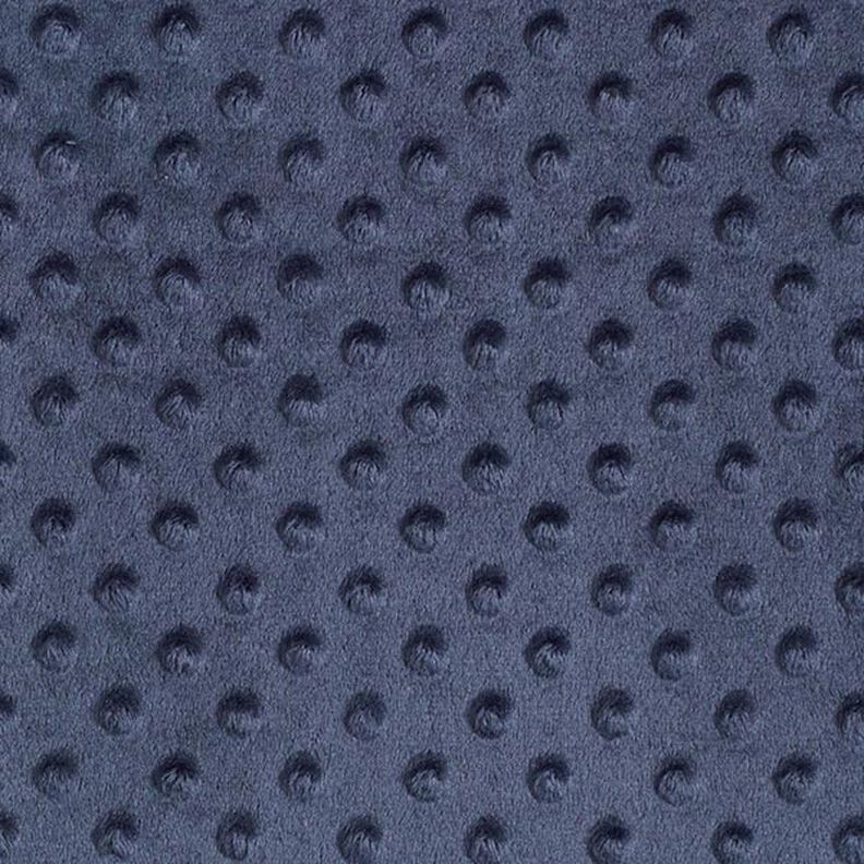 Kuschelfleece geprägte Punkte – marineblau,  image number 1