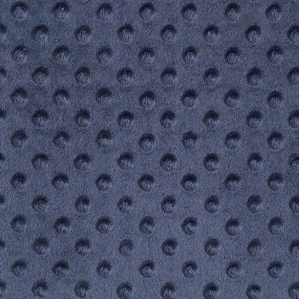 Kuschelfleece geprägte Punkte – marineblau – Muster,  image number 1