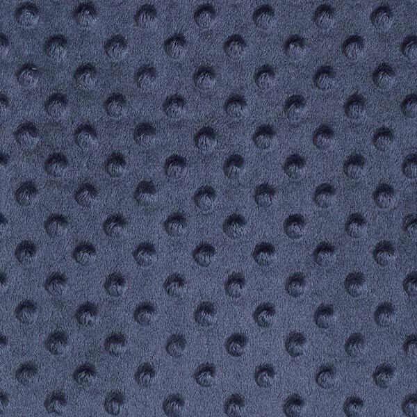 Kuschelfleece geprägte Punkte – marineblau,  image number 1
