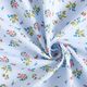 Baumwollpopeline süße Blümchen – babyblau,  thumbnail number 3