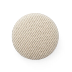 Bezogener Knopf, Baumwollköper Stretch – beige, 
