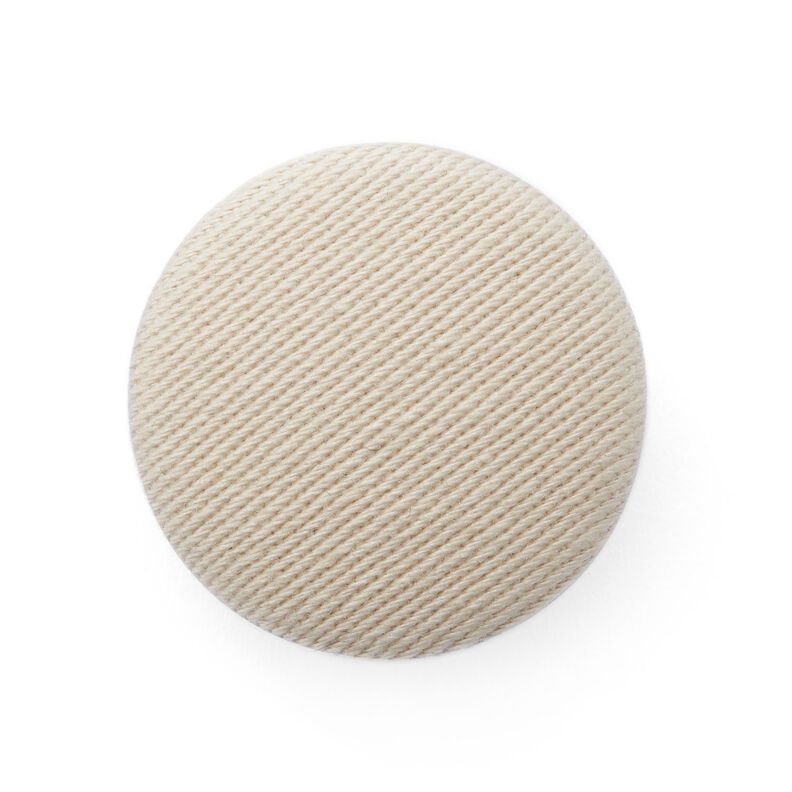 Bezogener Knopf, Baumwollköper Stretch – beige,  image number 1