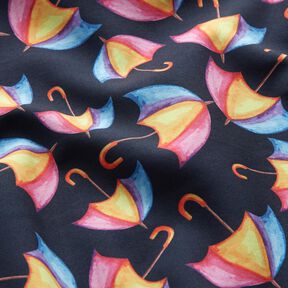 Softshell bunte Regenschirme Digitaldruck – nachtblau, 