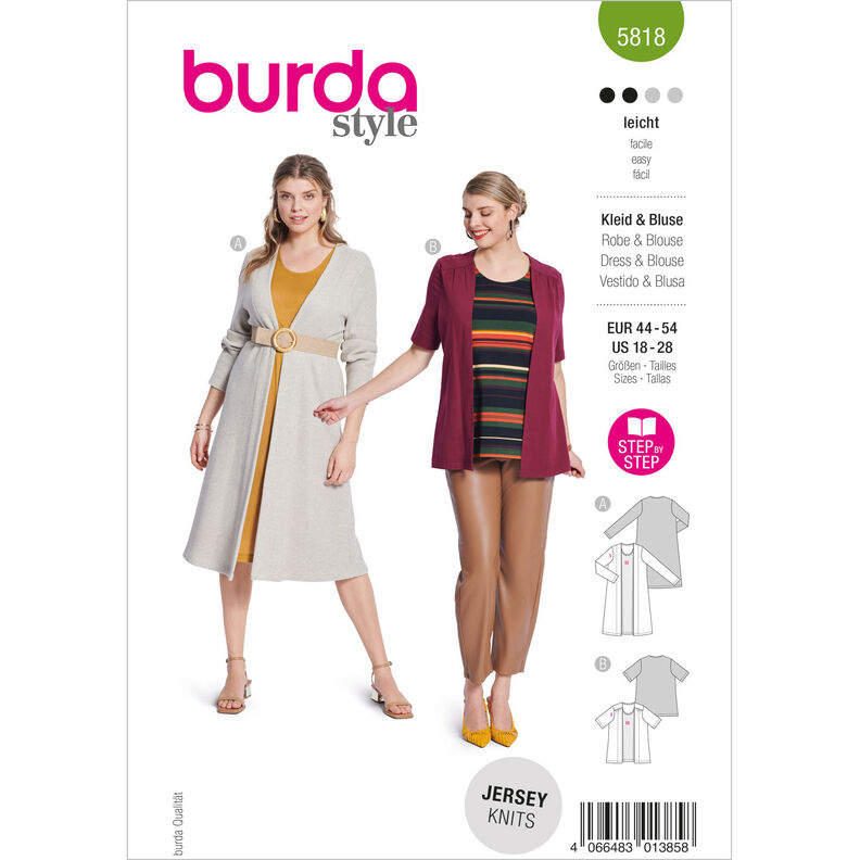 Plus-Size Kleid / Bluse 5818 | Burda | 44-54,  image number 1