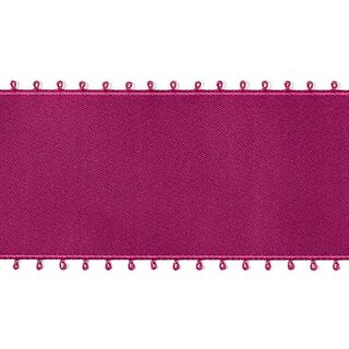 Satinband Picotkante - bordeauxrot, 