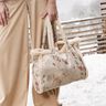 Stretchvelours mit Sherpa-Abseite zarte Blumen | Katia Fabrics – natur,  thumbnail number 7