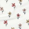 Waffeljersey Blumen | Poppy Fabrics – elfenbein/apricot,  thumbnail number 2