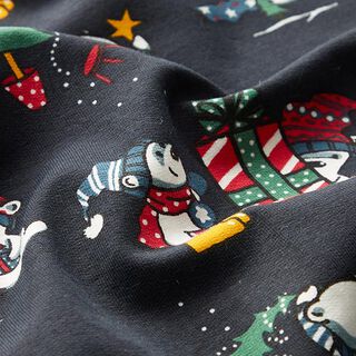 Sweatshirt angeraut Eisbären feiern Weihnachten – marineblau, 