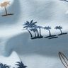 Baumwolljersey Hawaii Feeling – silberblau | Reststück 60cm,  thumbnail number 2