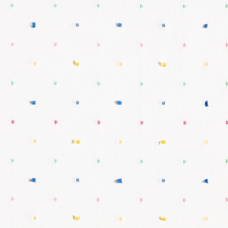 Popeline buntes Konfetti – weiss,  image number 1
