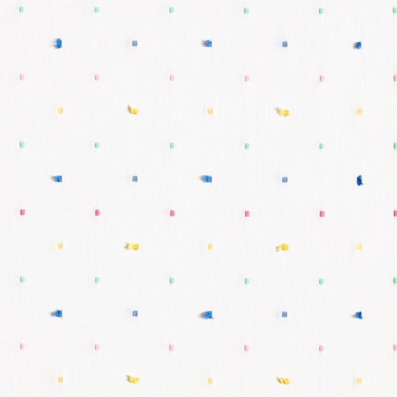 Popeline buntes Konfetti – weiss, image number 1
