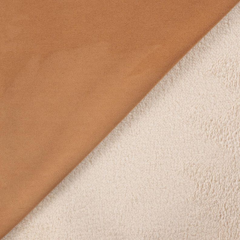Velours mit Sherpa-Fellabseite – zimt, image number 3