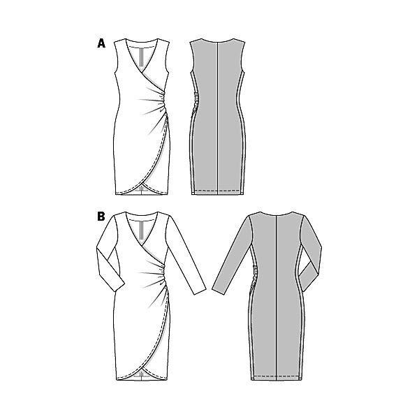 Kleid Wickeloptik | Burda 6829 | 34-44, image number 6