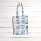 Dekostoff Canvas Sardinen – blau/natur,  thumbnail number 6