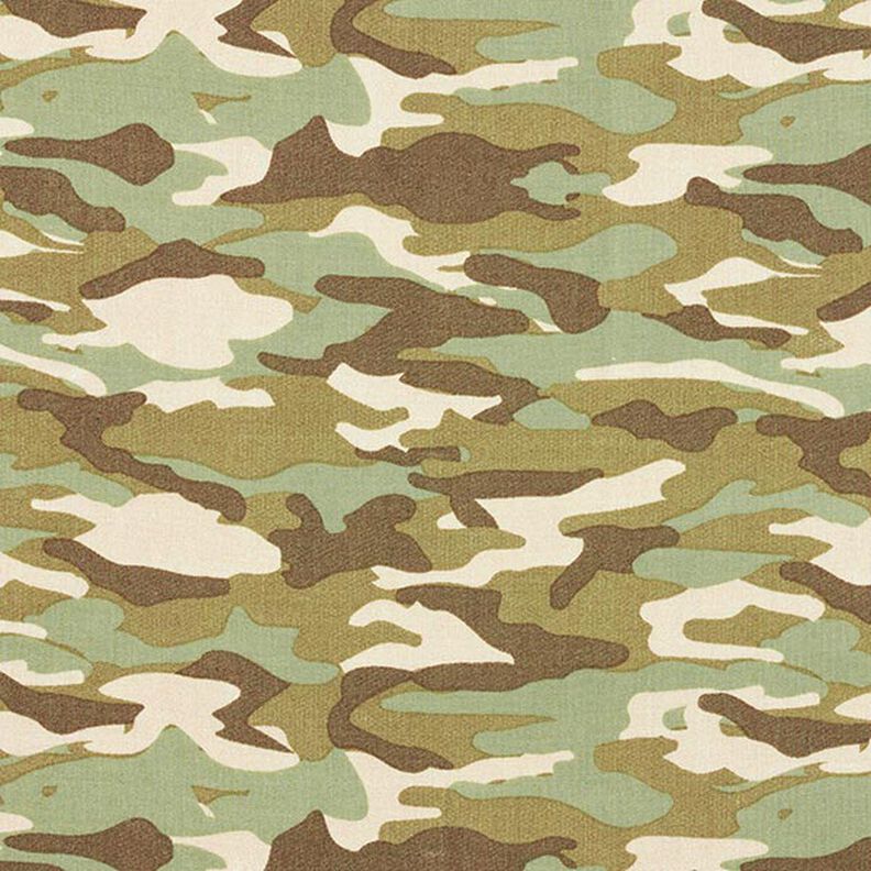 Popeline Camouflage – hellkhaki,  image number 1