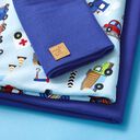 Stoffpaket Jersey Autos – hellblau, 