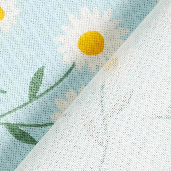 Dekostoff Halbpanama Gänseblümchen – babyblau/weiss, image number 4
