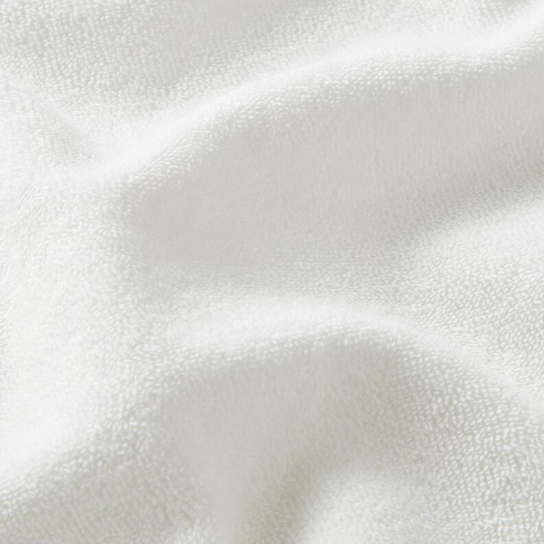 Frotteestoff Stretch Uni – weiss,  image number 2