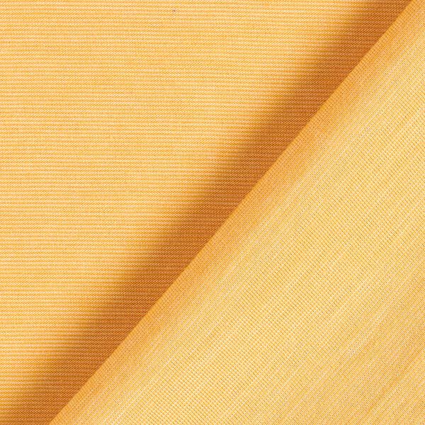 GOTS Woll-Baumwoll Singlejersey Ringelstreifen | Albstoffe – curry | Reststück 50cm