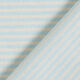 Bauwoll-Viskose-Mix schmale Querstreifen – wollweiss/hellblau,  thumbnail number 4