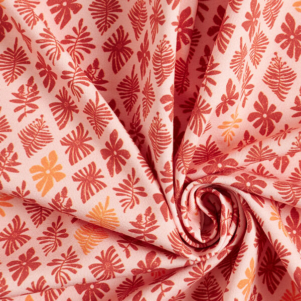 GOTS Baumwolljersey Quatrefoil | Tula – rosa/terracotta, image number 3