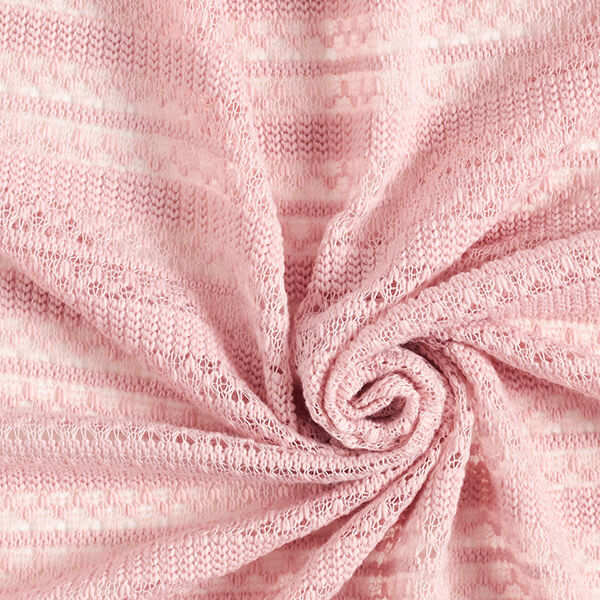 Strickstoff transparente Streifen – rosa,  image number 3