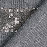Strickstoff Glitzerpailletten Querstreifen – grau,  thumbnail number 5