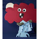Baumwolljersey Superhelden-Monster | PETIT CITRON – babyblau,  thumbnail number 8