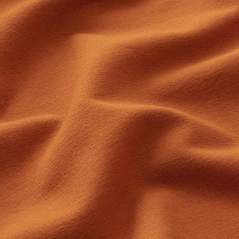 Leichter Baumwollsweat Uni – karamell,  image number 4