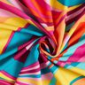 Viskose-Baumwoll Voile abstrakte Schlingen – pastellviolett/aquablau,  thumbnail number 3