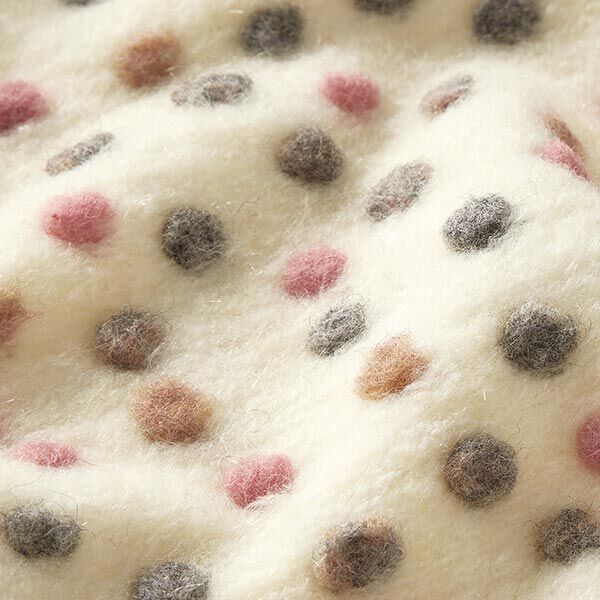 Wollstrick bunte Noppen – wollweiss, image number 2