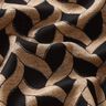 Viskosejersey Glitzer-Zopfmuster – schwarz/apricot,  thumbnail number 5