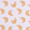 French Terry Sommersweat große Croissants – pastellflieder,  thumbnail number 1