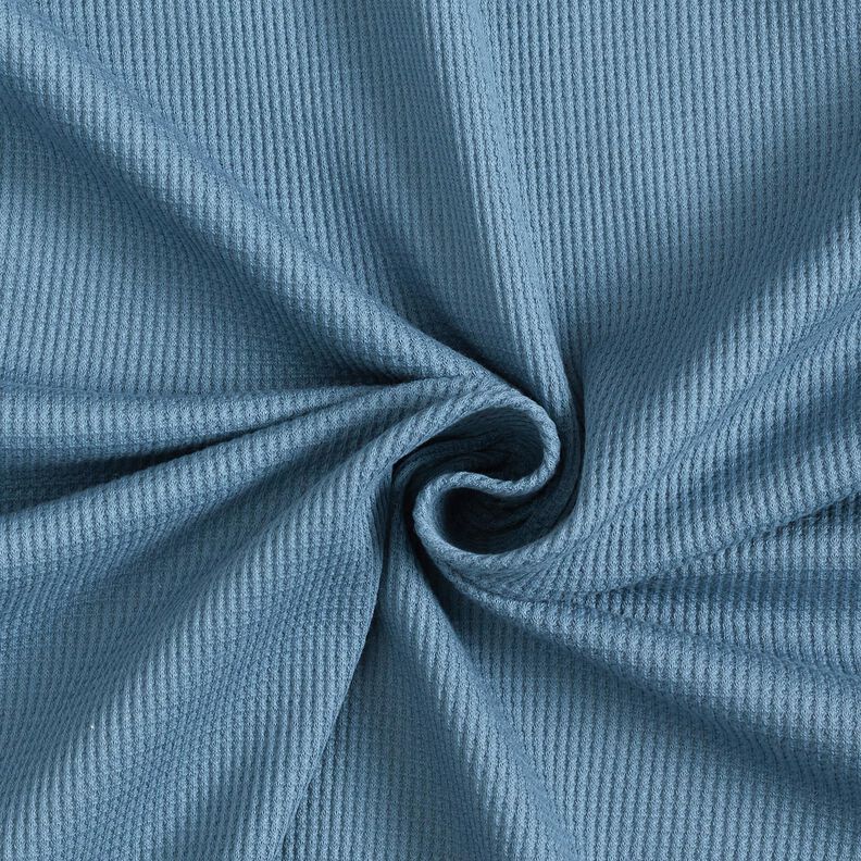 Waffeljersey Uni – jeansblau,  image number 1