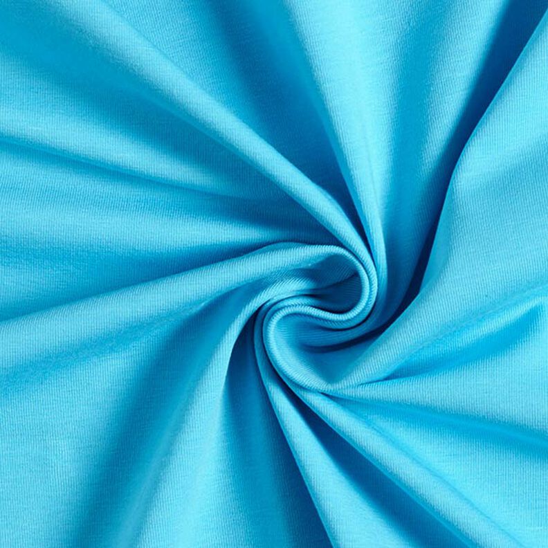 Baumwolljersey Medium Uni – türkis,  image number 1