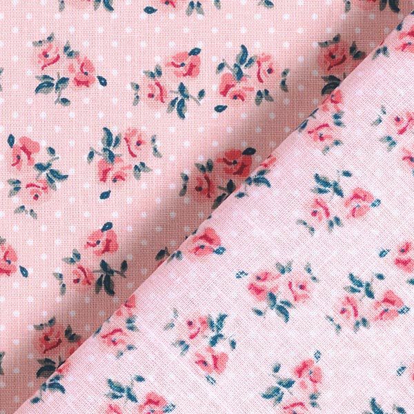 Baumwollstoff Cretonne kleine Rosen – rosa,  image number 5