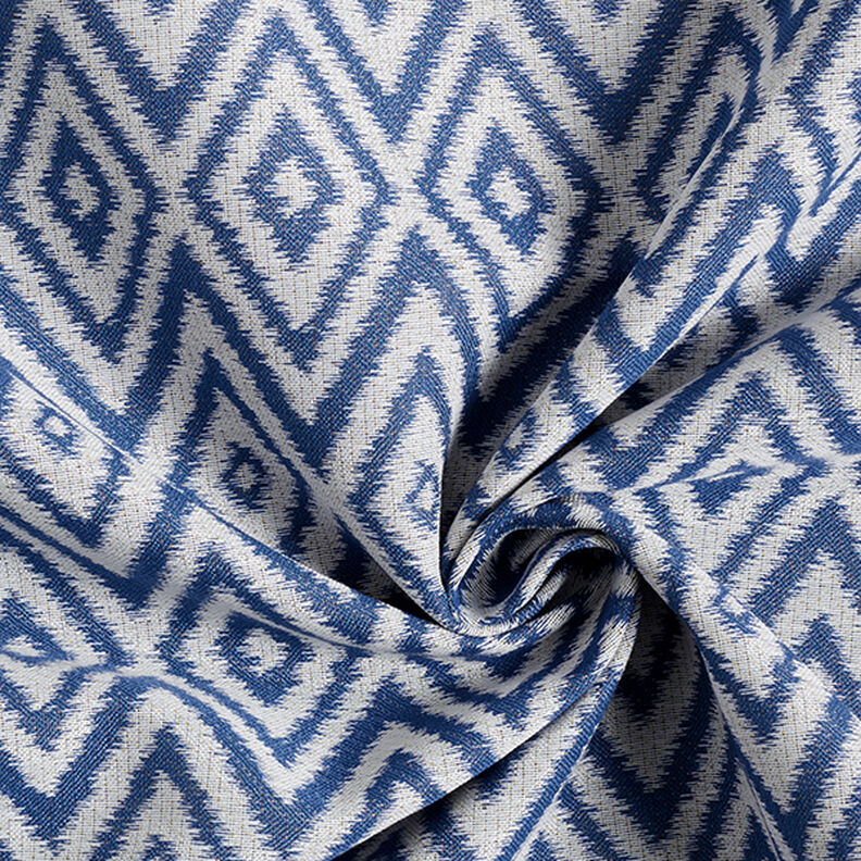 Outdoorstoff Jacquard Ethno – blau,  image number 3