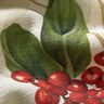 Dekostoff Jacquard Lurex Winterbeere – natur/gold,  thumbnail number 2