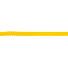 Elastisches Einfassband Spitze [12 mm] – sonnengelb, 