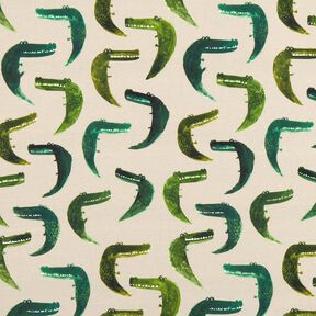 French Terry Sommersweat freches Krokodil Digitaldruck – anemone, 