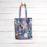 Baumwollstoff Cretonne Schmetterlinge und Blüten – blaugrau/pink,  thumbnail number 7