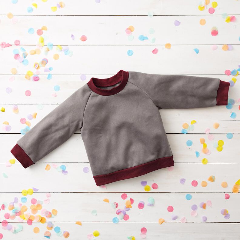 2x2 Bündchen Uni – bordeauxrot,  image number 7