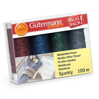 Nähfaden-Set Sparkly  [4 Spulen je 100 m] | Gütermann, 