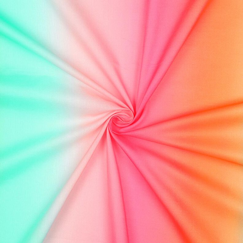 Batist Regenbogen-Farbverlauf | Poppy Fabrics – pink/weiss,  image number 3